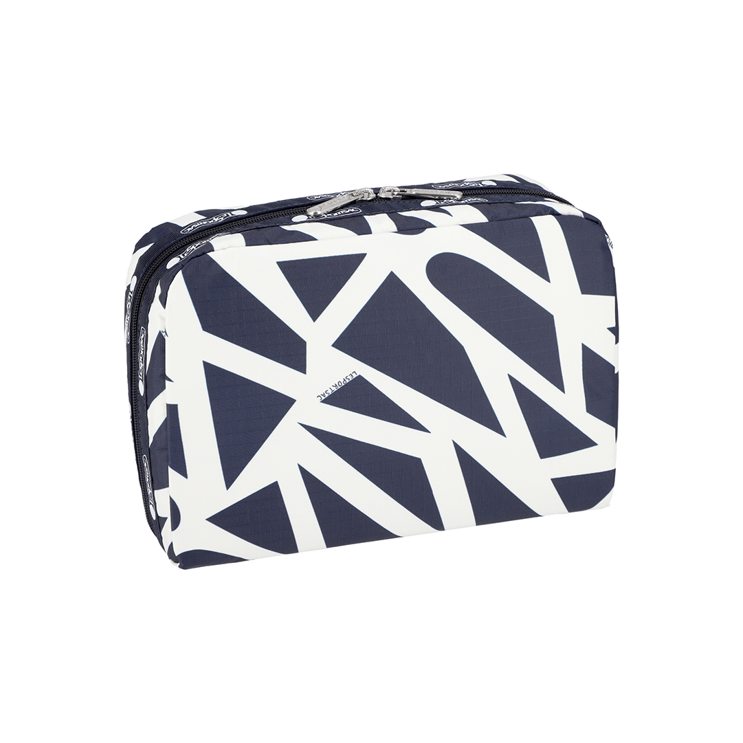 Terrazzo Geo Extra Large Rectangular Cosmetic Pouch