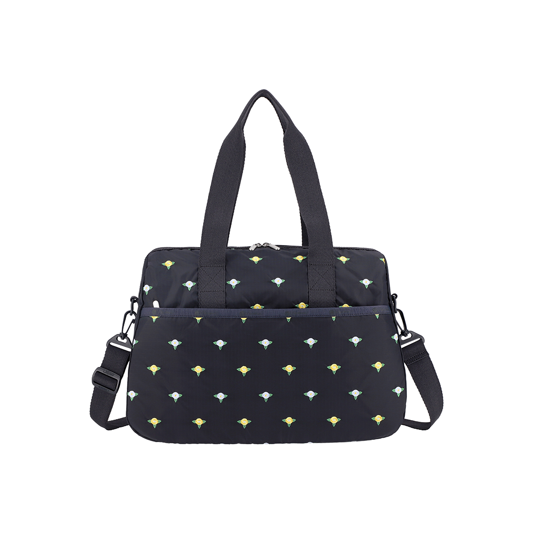 Peony Embroidery Harper Weekender Travel Bag
