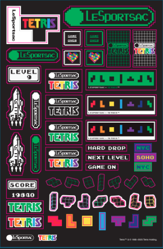 Free LeSportsac x Tetris Sticker