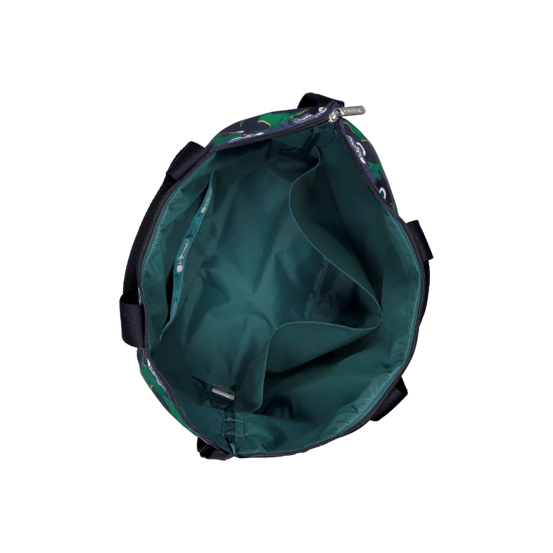 Cutout Floral Deluxe Easy Carry Tote Bag