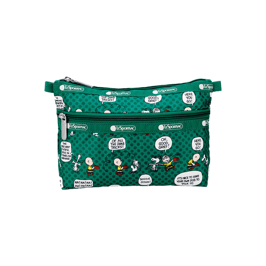 Peanut Pals Green Cosmetic Clutch Pouch