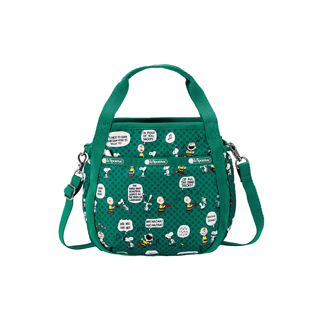 Peanut Pals Green Small Jenni Top Handle Crossbody Bag