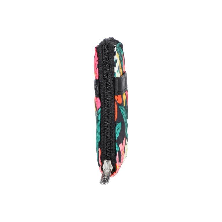 Compact Zip Wallet Bright Garden Blooms