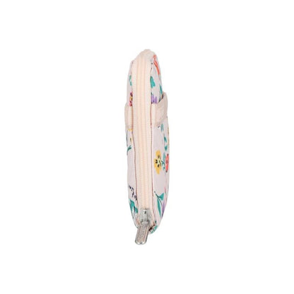 Compact Zip Wallet Tossed Wildflowers