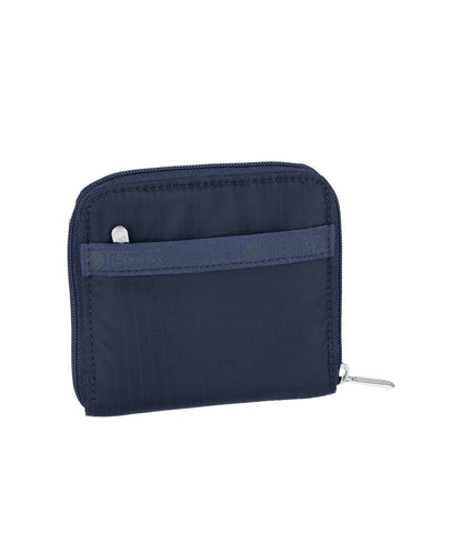 Compact Zip Wallet Deep Sea Blue