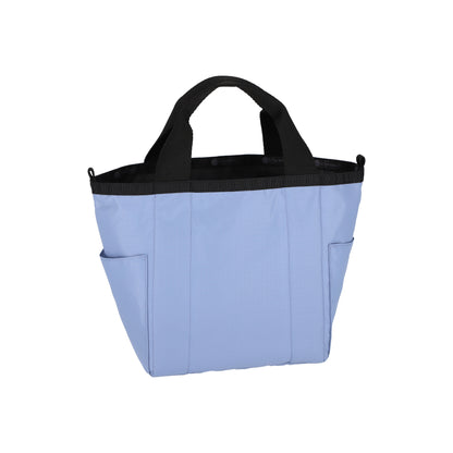 Small Reversible Pocket Tote 2 Way Slate Blue/Thunder