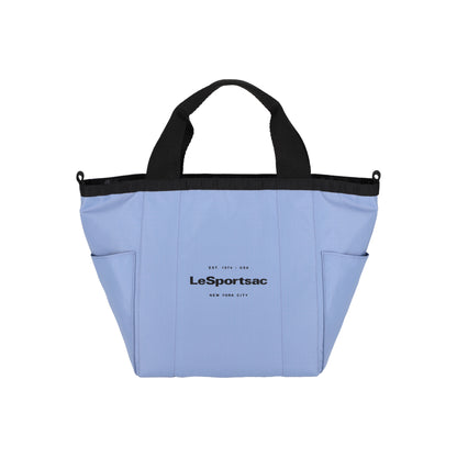Small Reversible Pocket Tote 2 Way Slate Blue/Thunder