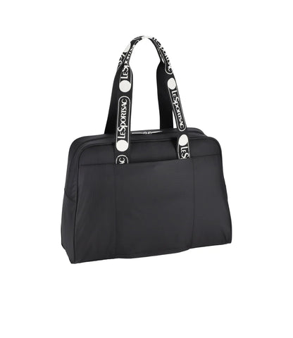 Small Carryall Duffle Logo Jacquard Black
