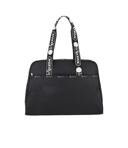 Small Carryall Duffle Logo Jacquard Black