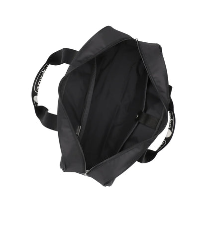 Small Carryall Duffle Logo Jacquard Black