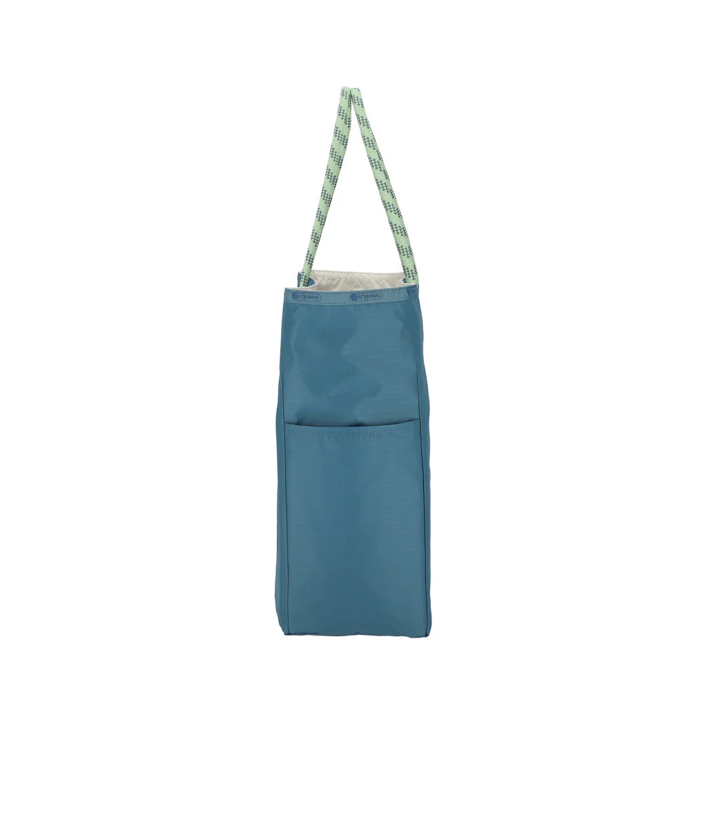 Large 2 Way Tote Blue Indigo/Meringue