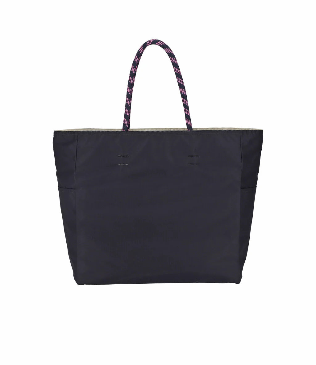 Large 2 Way Tote 2 Way Biscuit Bege/Deep Sea