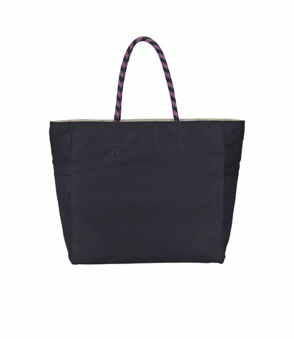 Large 2 Way Tote 2 Way Biscuit Bege/Deep Sea