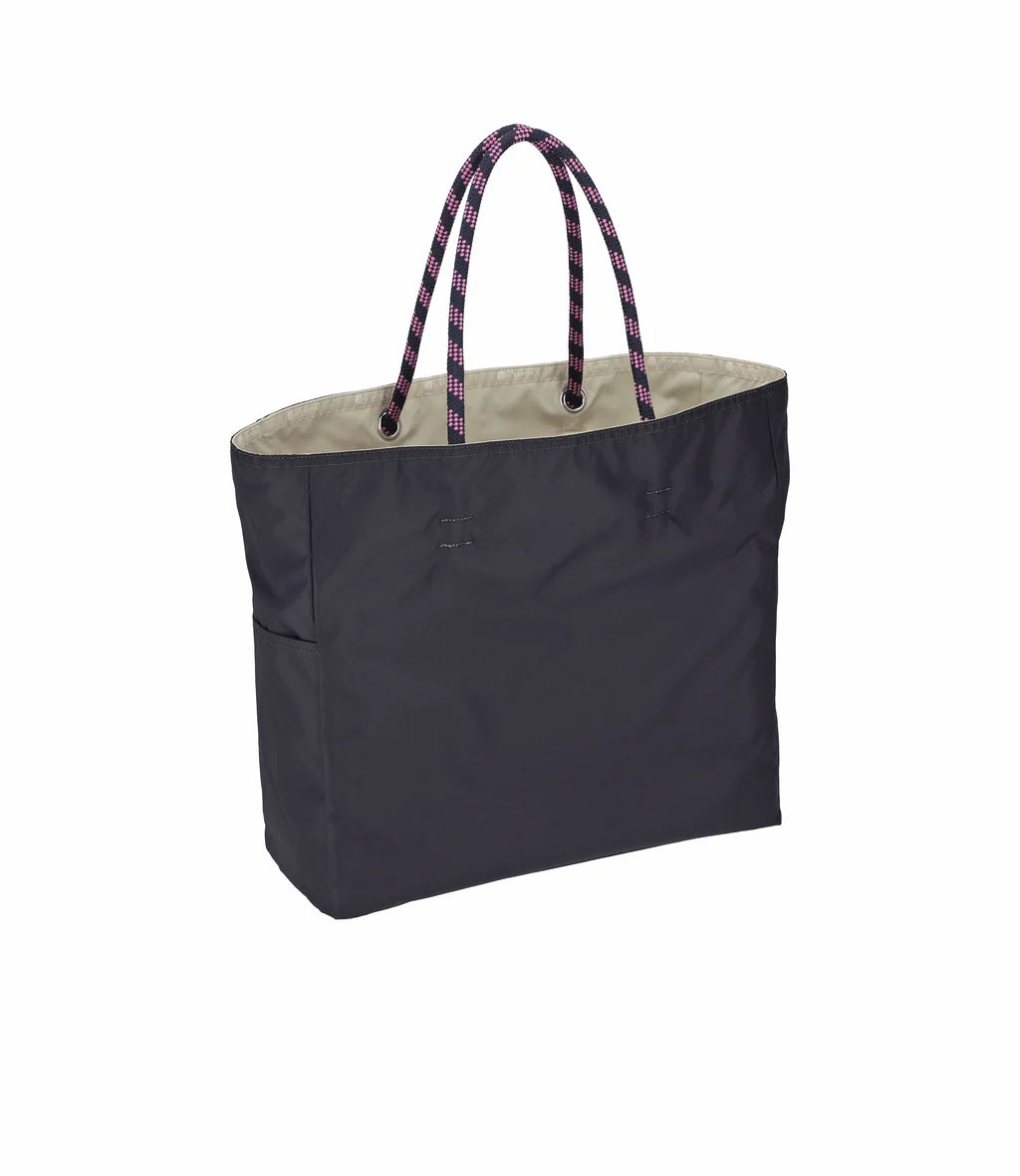 Large 2 Way Tote 2 Way Biscuit Bege/Deep Sea