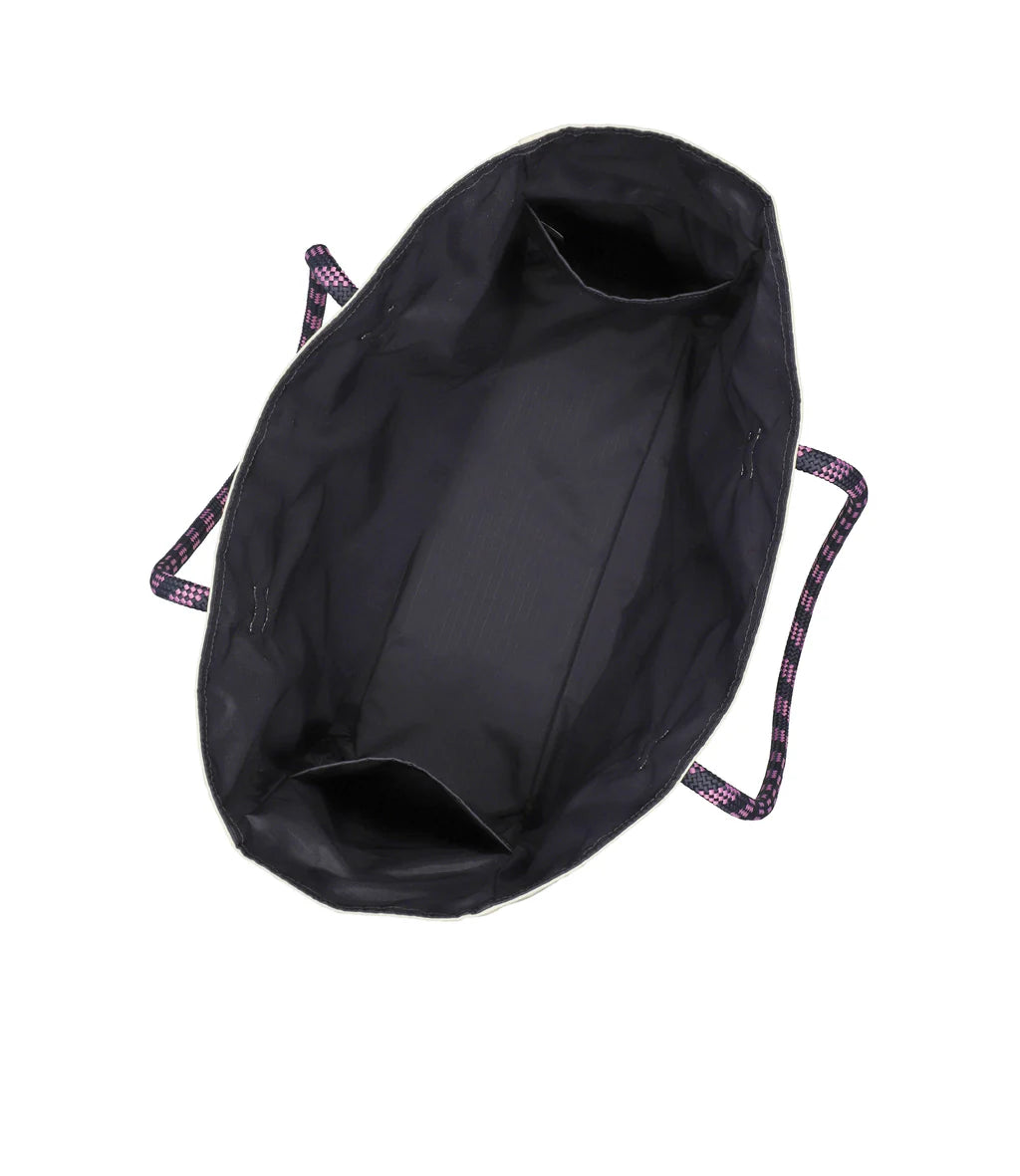 Large 2 Way Tote 2 Way Biscuit Bege/Deep Sea