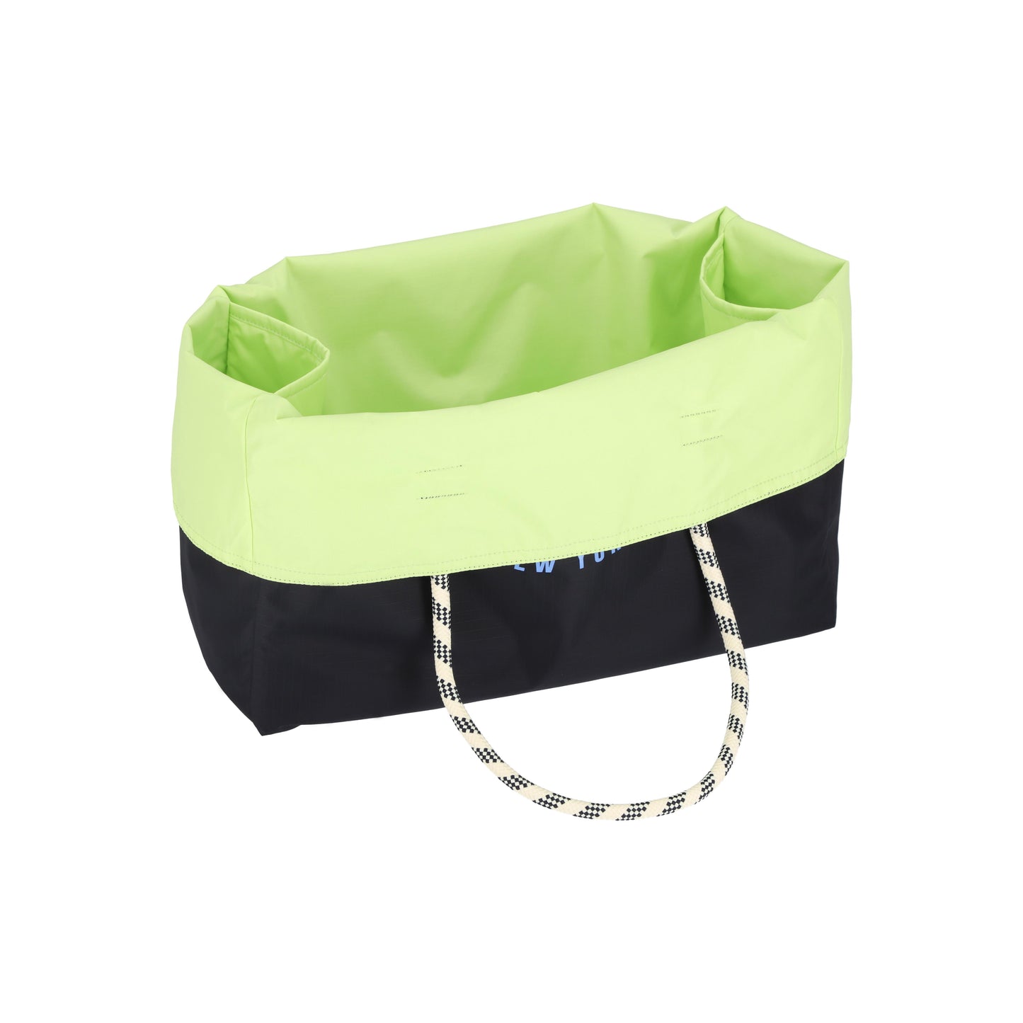 Large 2 Way Tote Deep Sea Blue/Lime