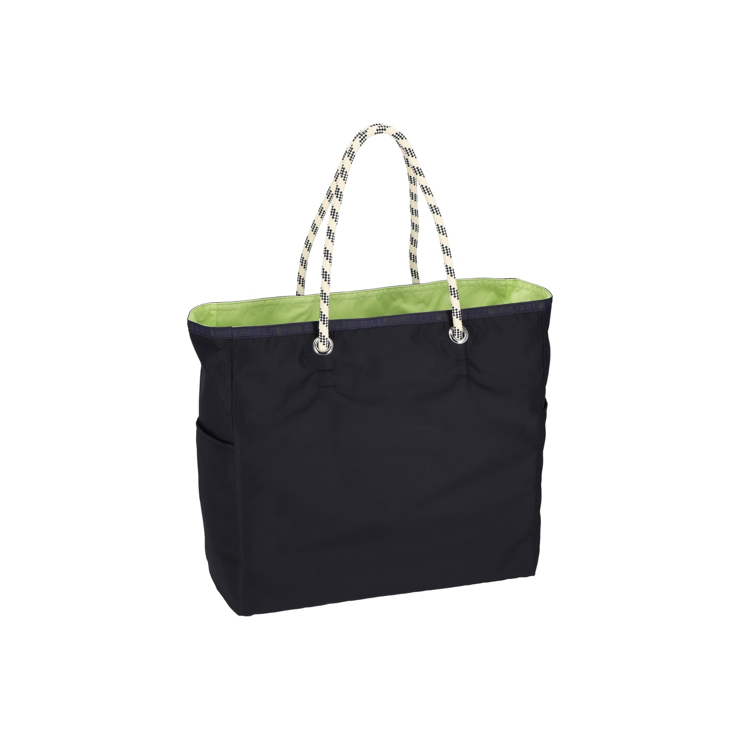 Large 2 Way Tote Deep Sea Blue/Lime
