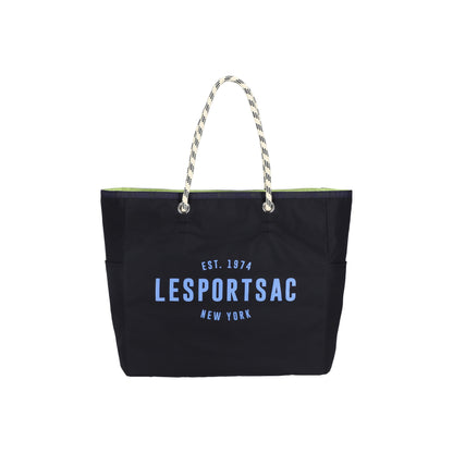 Large 2 Way Tote Deep Sea Blue/Lime