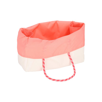 Large 2 Way Tote Meringue/Coral Punch