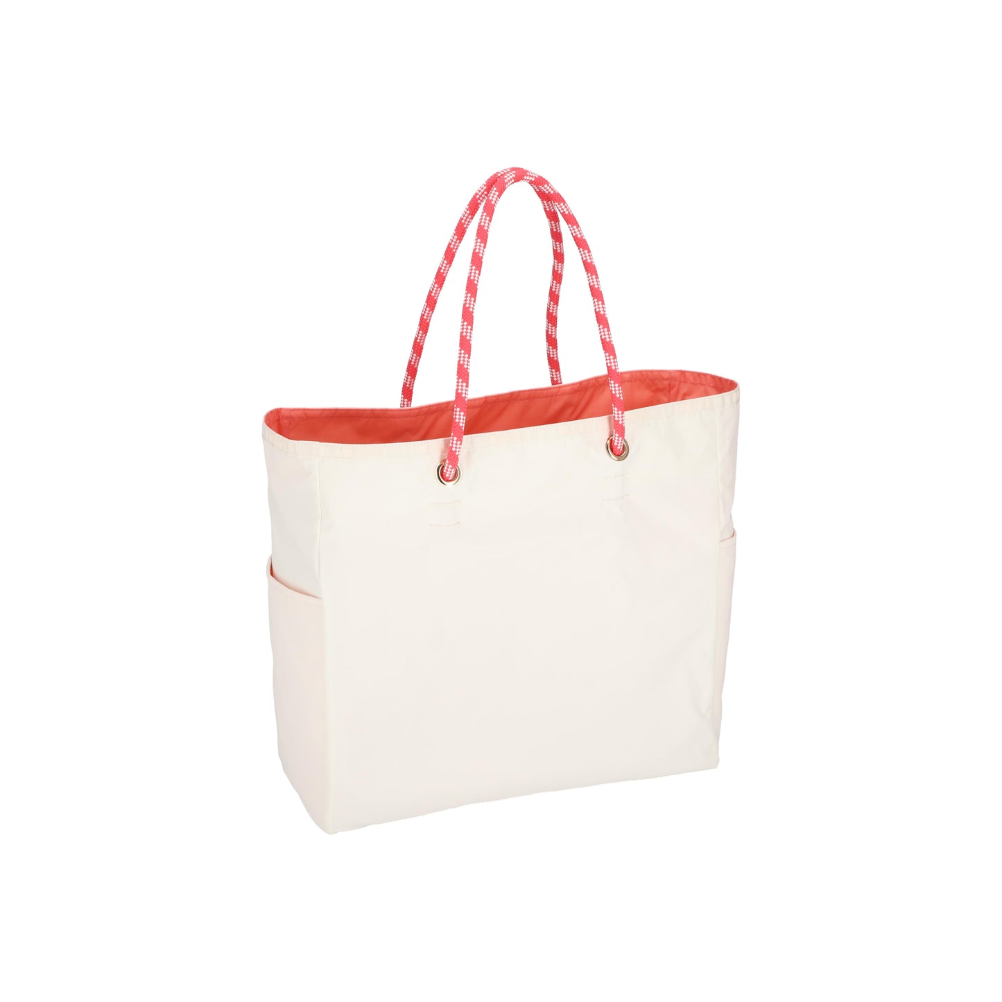 Large 2 Way Tote Meringue/Coral Punch