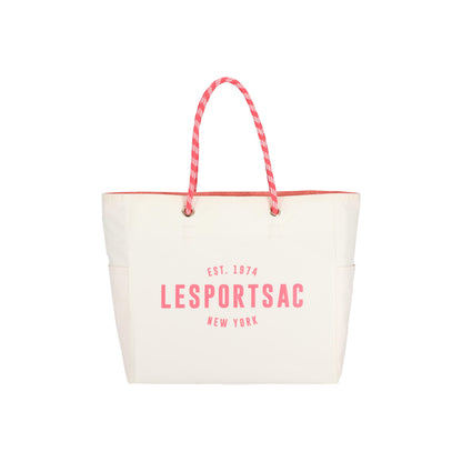 Large 2 Way Tote Meringue/Coral Punch