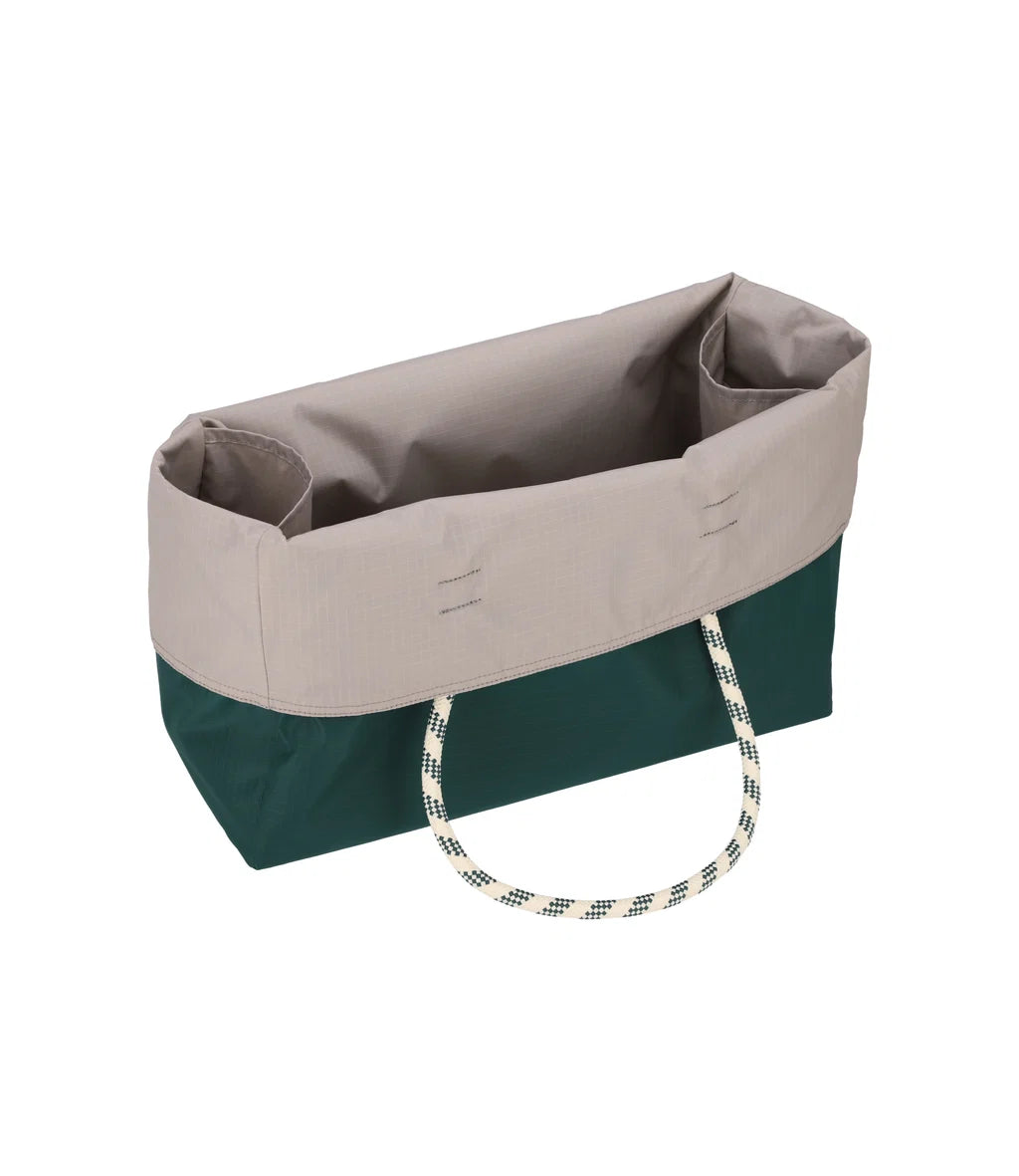 Large 2 Way Tote Eden Green/Stone