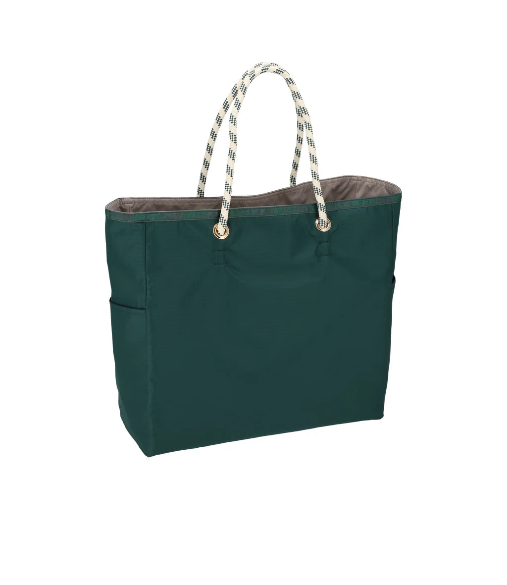 Large 2 Way Tote Eden Green/Stone