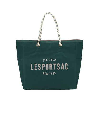 Large 2 Way Tote Eden Green/Stone