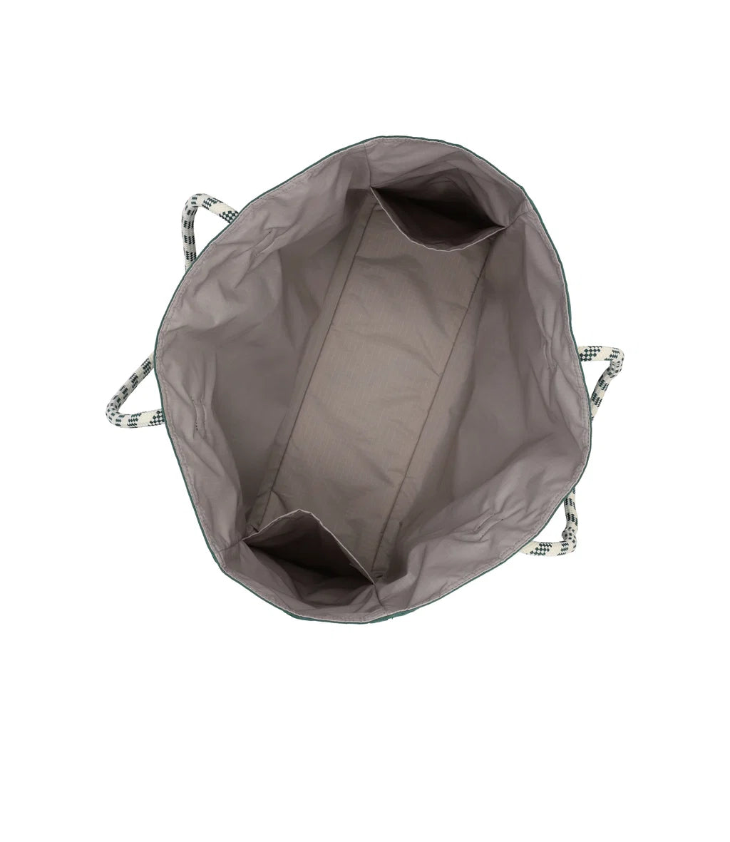 Large 2 Way Tote Eden Green/Stone