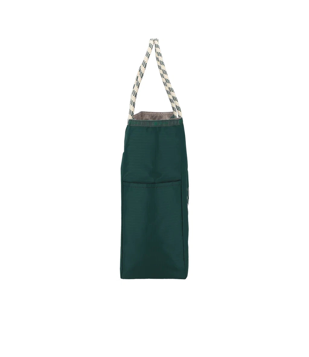Large 2 Way Tote Eden Green/Stone