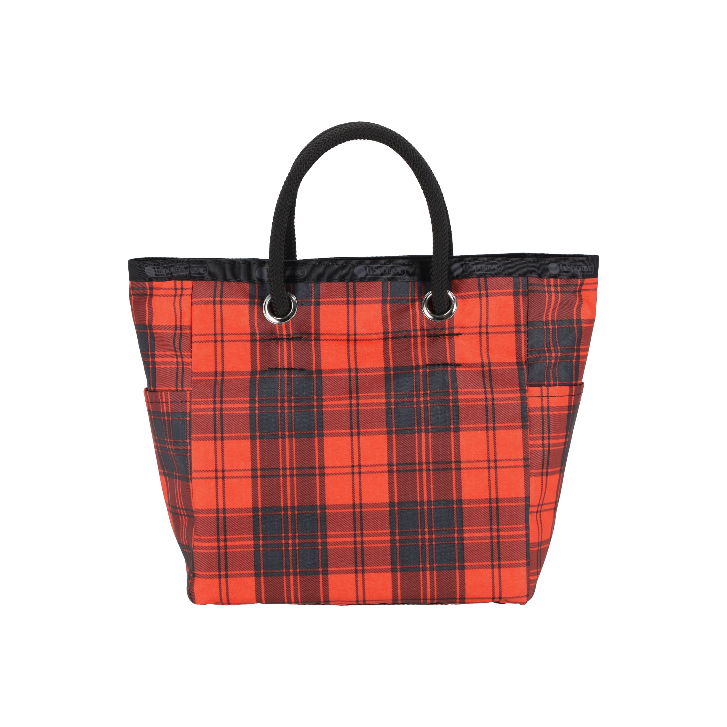 Red 2025 tartan handbag