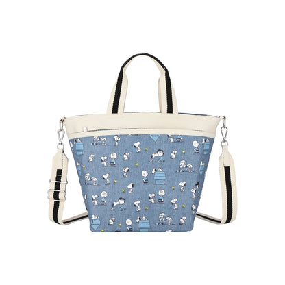 LeSportsac x Peanuts Bucket Tote Peanuts Happy Pals