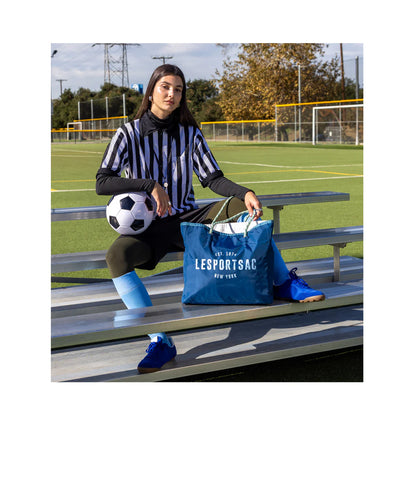 Large 2 Way Tote Blue Indigo/Meringue