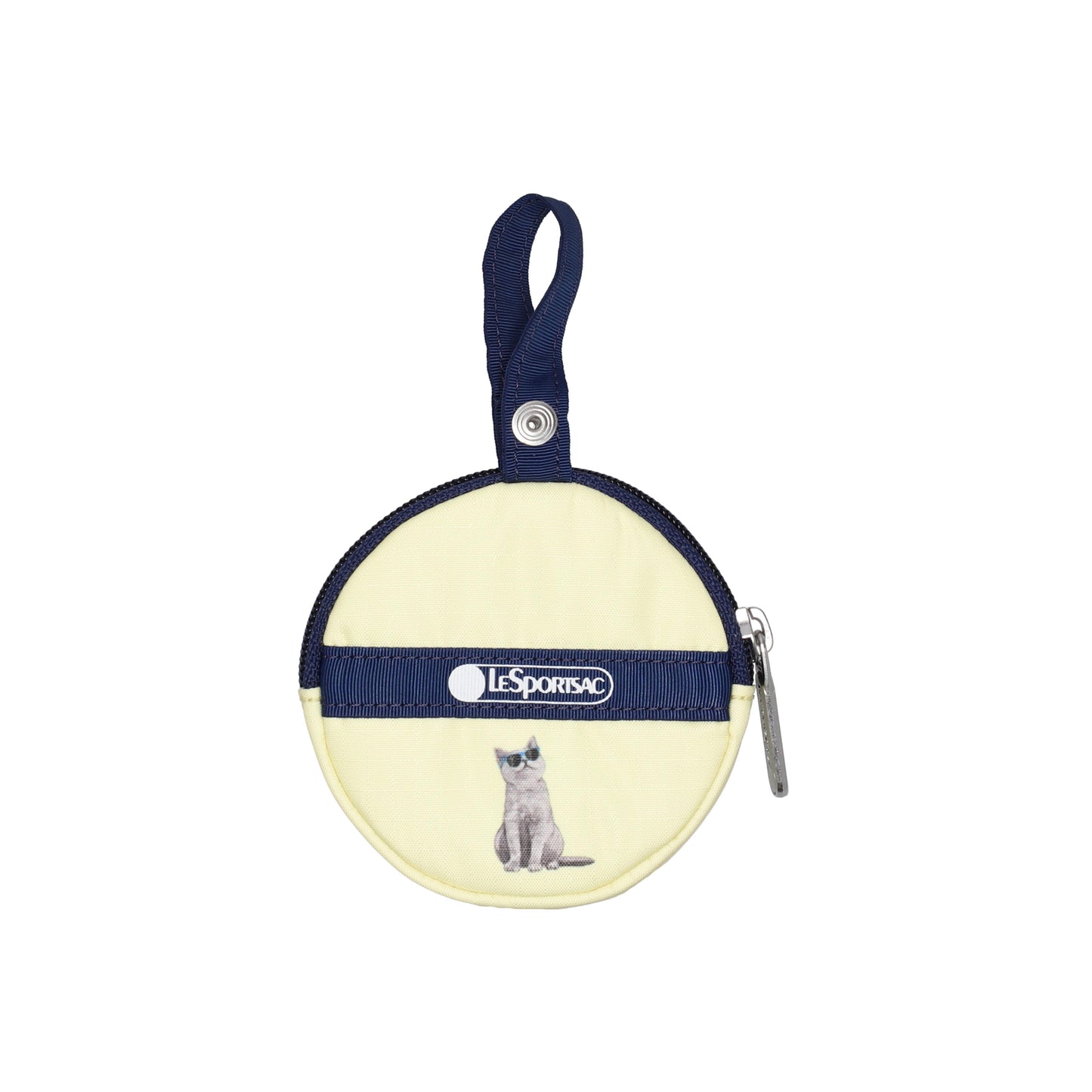 Mini Round Charm Tropical Meow Cat