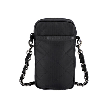 Chain Mini Phone Crossbody Onyx Chain Quilt
