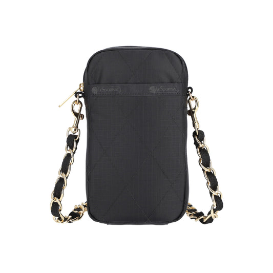 Chain Mini Phone Crossbody Midnight Quilt Chain