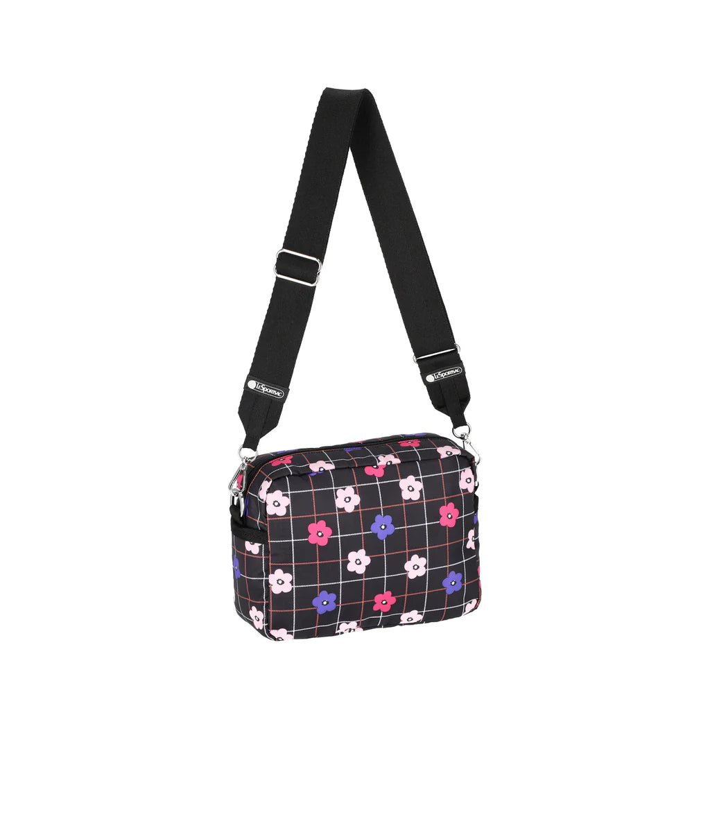 Deluxe Crossbody Floral Plaid