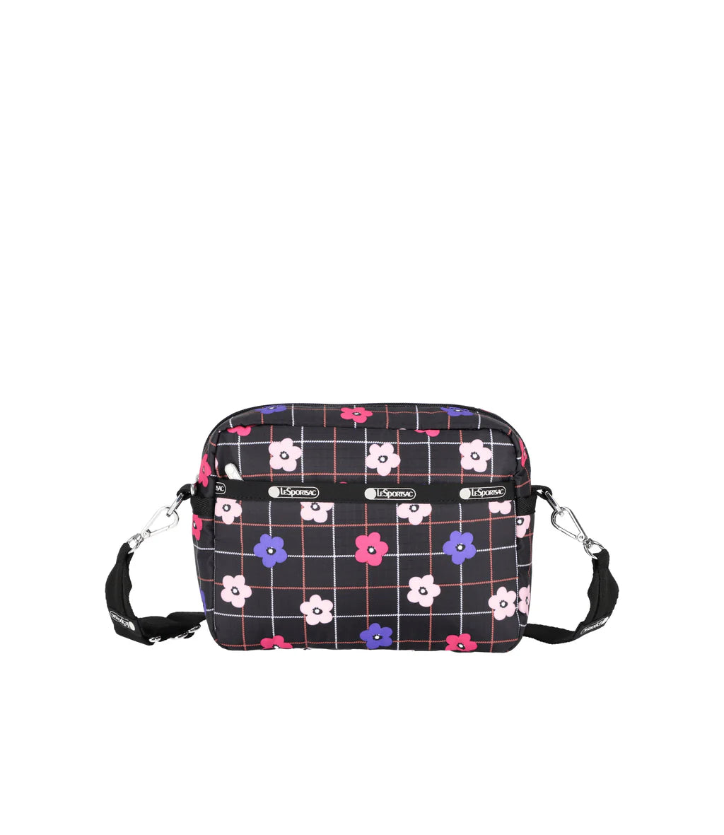 Deluxe Crossbody Floral Plaid