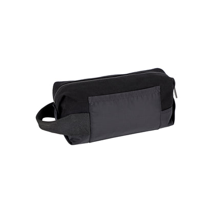 Midnight Black Canvas Dopp Kit