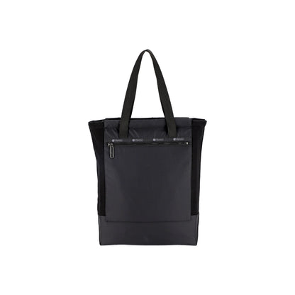 Midnight Black Canvas Convertible N/S Tote