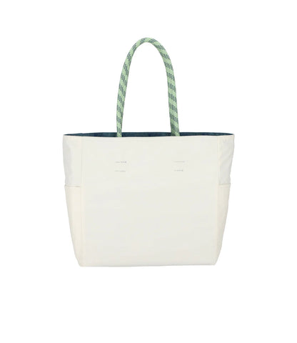 Medium 2 Way Tote Blue Indigo/Meringue
