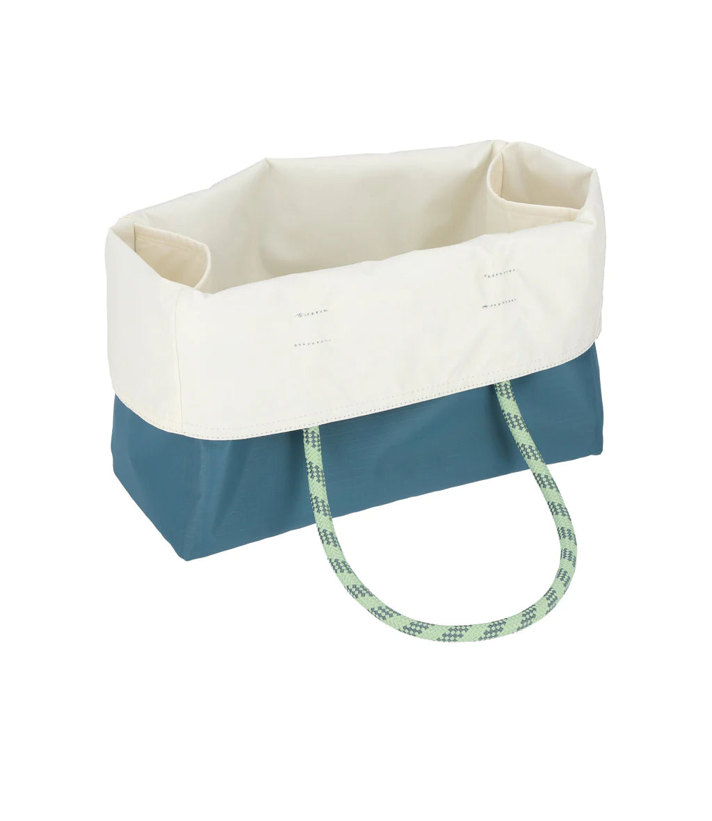 Medium 2 Way Tote Blue Indigo/Meringue
