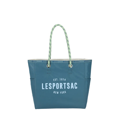 Medium 2 Way Tote Blue Indigo/Meringue