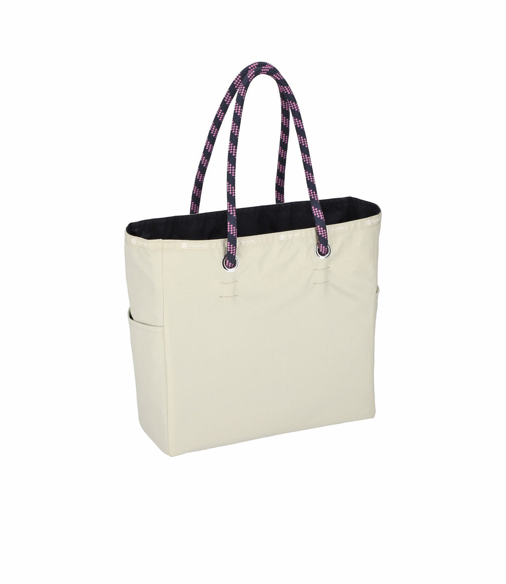 Medium 2 Way Tote Biscuit Beige/Deep Sea