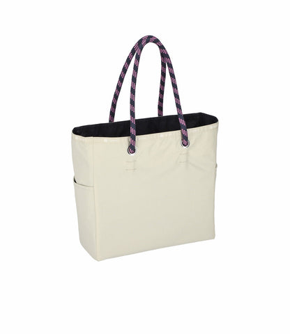 Medium 2 Way Tote Biscuit Beige/Deep Sea