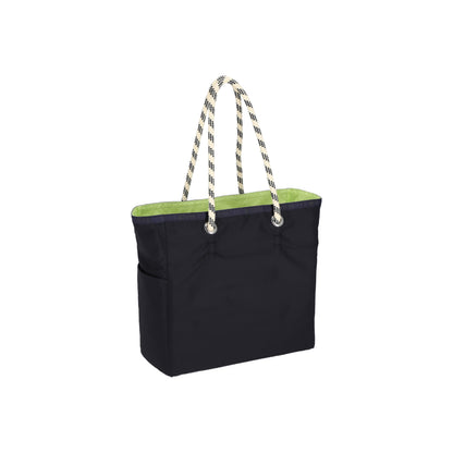 Medium 2 Way Tote Deep Sea Blue/Lime