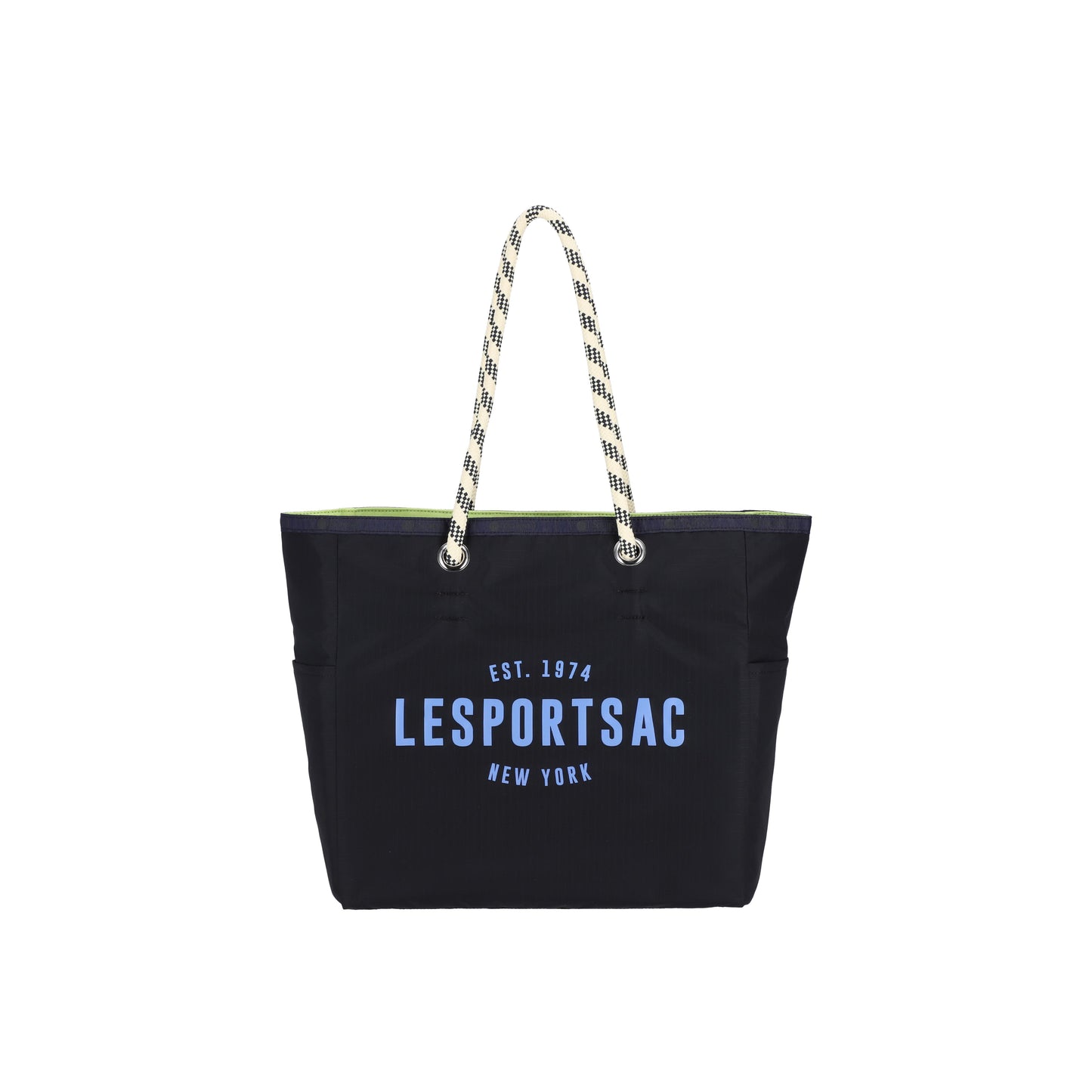 Medium 2 Way Tote Deep Sea Blue/Lime