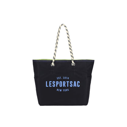 Medium 2 Way Tote Deep Sea Blue/Lime