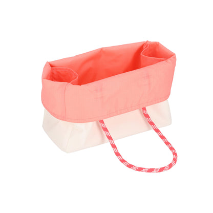 Medium 2 Way Tote Meringue/Coral Punch