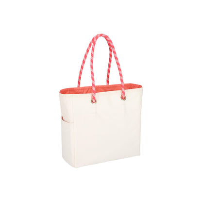 Medium 2 Way Tote Meringue/Coral Punch